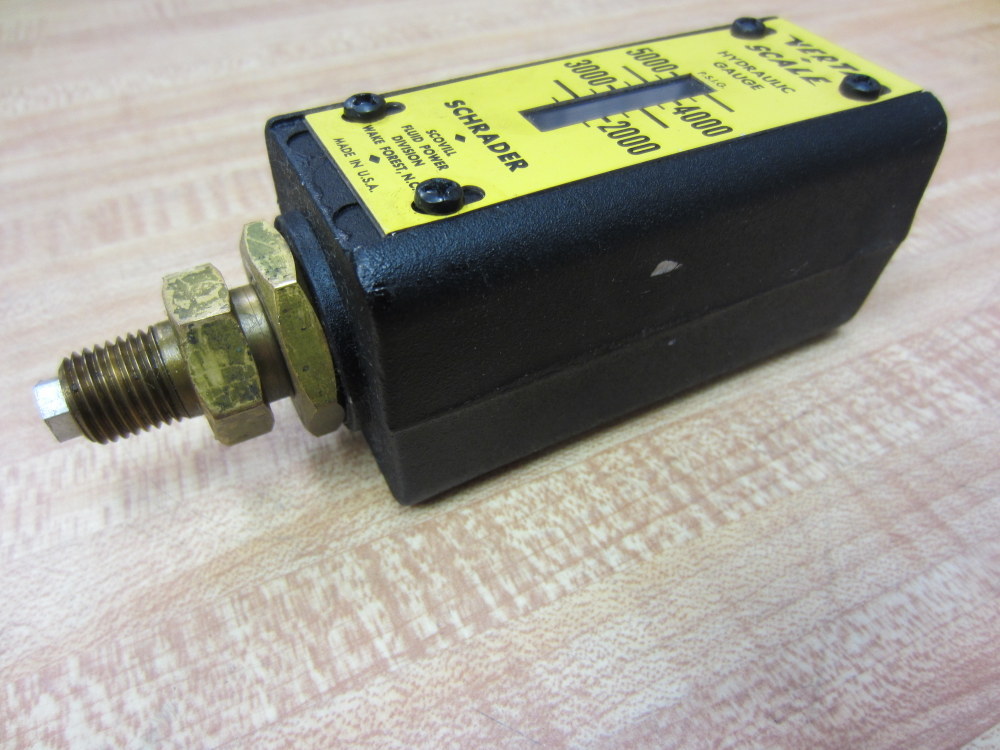 Schrader Bellows 006500010 Upright Hydraulic Gauge