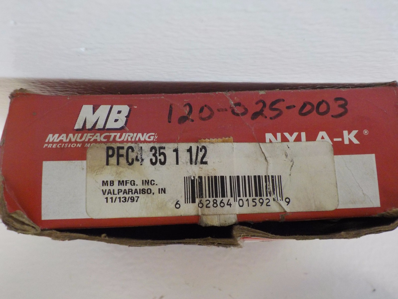 MB MANUFACTURING PFC4 35 1 1/2 NEW-NO BOX NYLA-K 4 BOLT FLANGE BEARING PFC435112