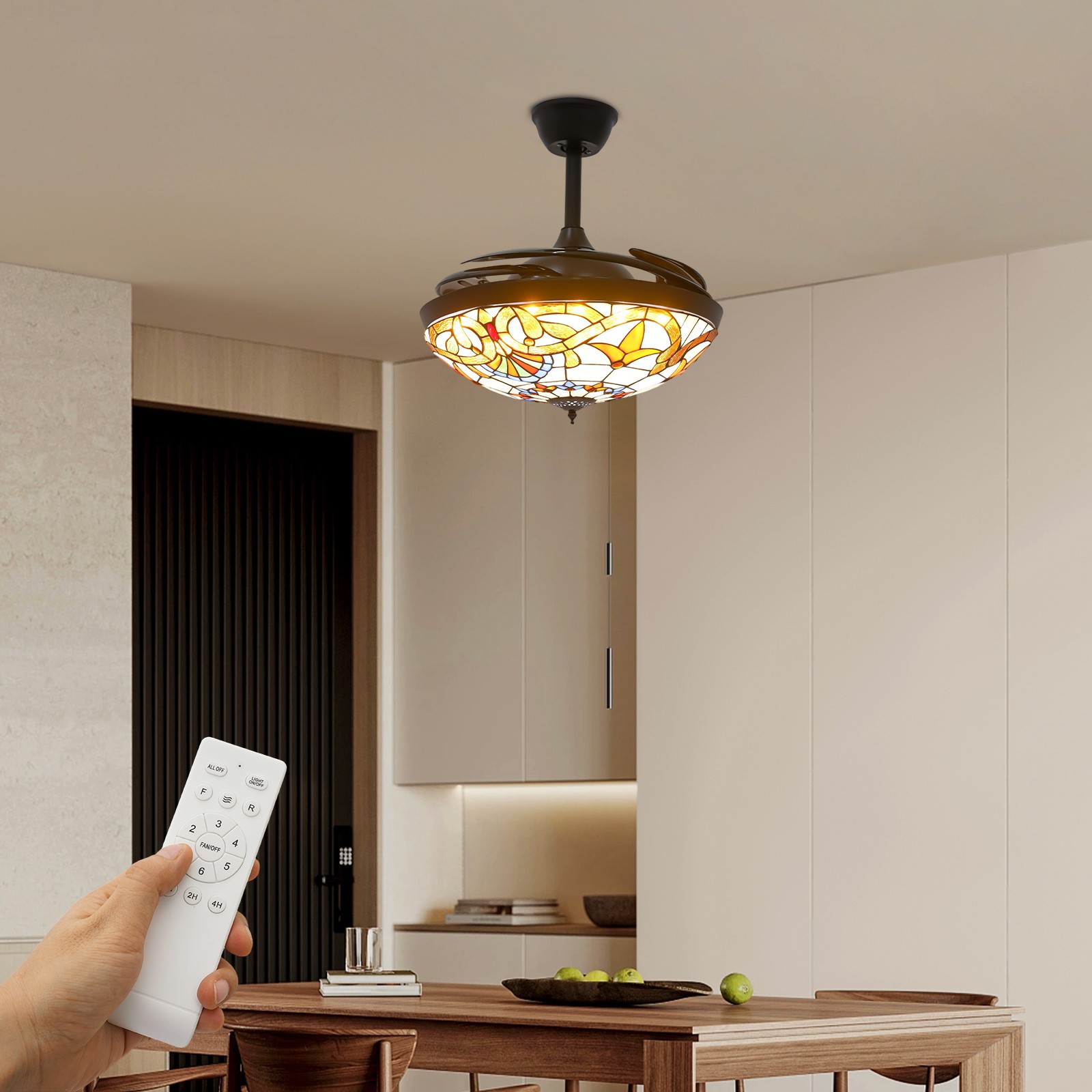 Ceiling Fan Light, 42Inch Ceiling Fan Light, Ceiling Fan Light W/ Remote Control