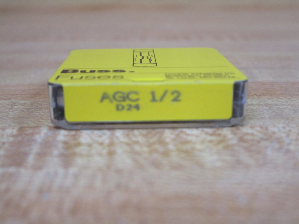 Buss AGC-1/2 Bussmann Fuse 3AG Ref 4XH38 Jagged Element (Pack of 10)