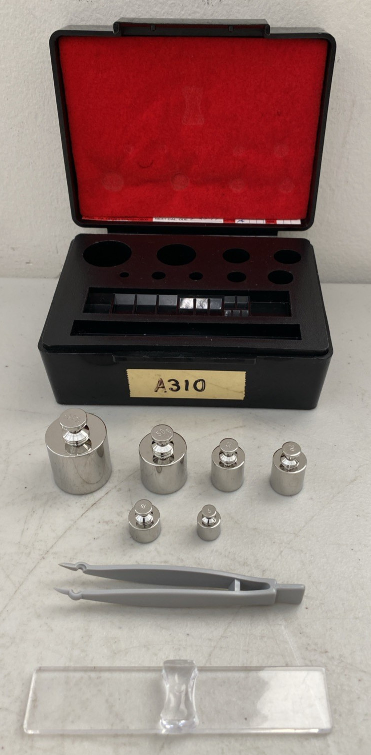 Rice Lake Weighing Systems Test Weight Set 5g 10g 20g 50g 100g Class 1 3M