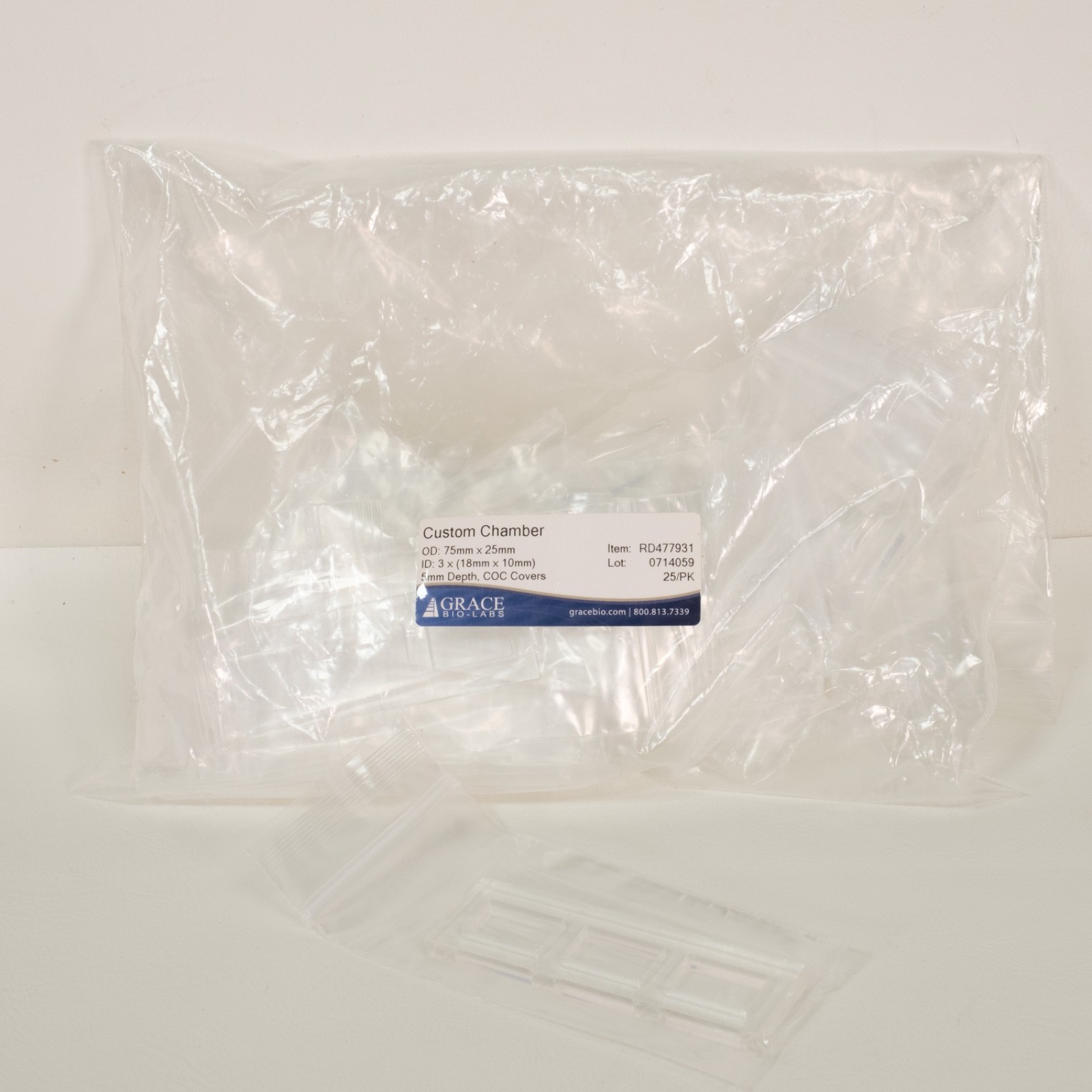 Grace Bio-Labs Secure Seal Custom Chamber 75x25mm RD477931 QTY:19