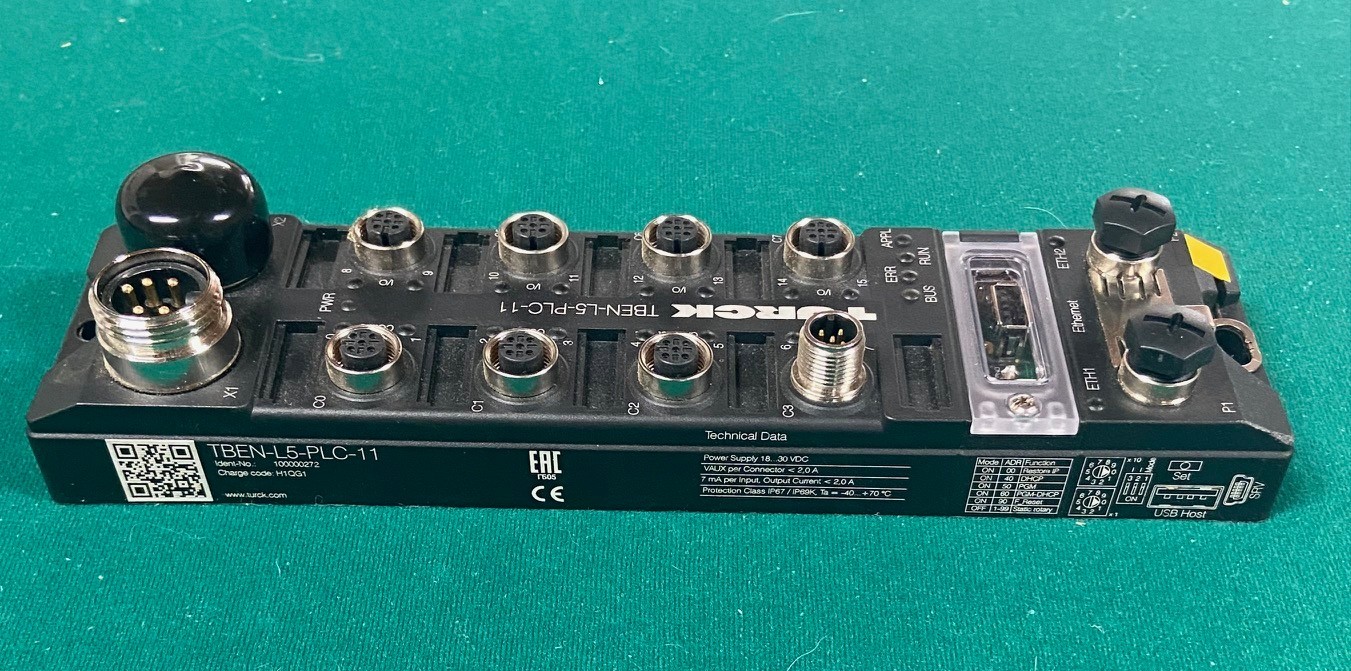 Turck TBEN-L4-PLC-11 IP67 PLC Block with Fieldbus and IO Ports New Open Box