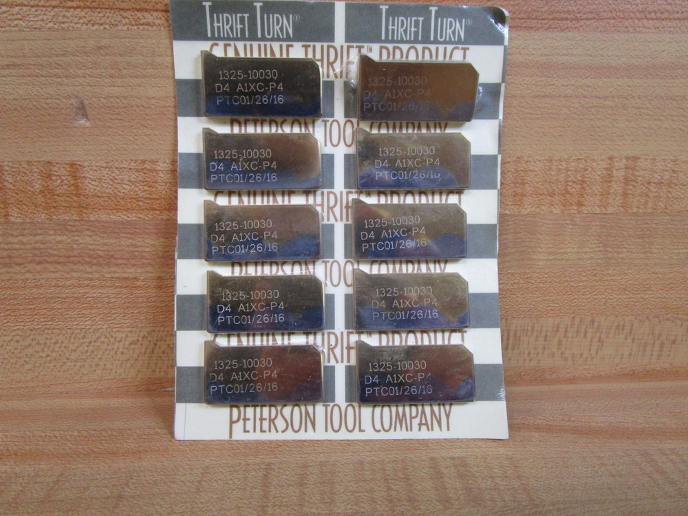 Peterson Tool 1325-10030 Insert D4 A1XC-P4 (Pack of 10)