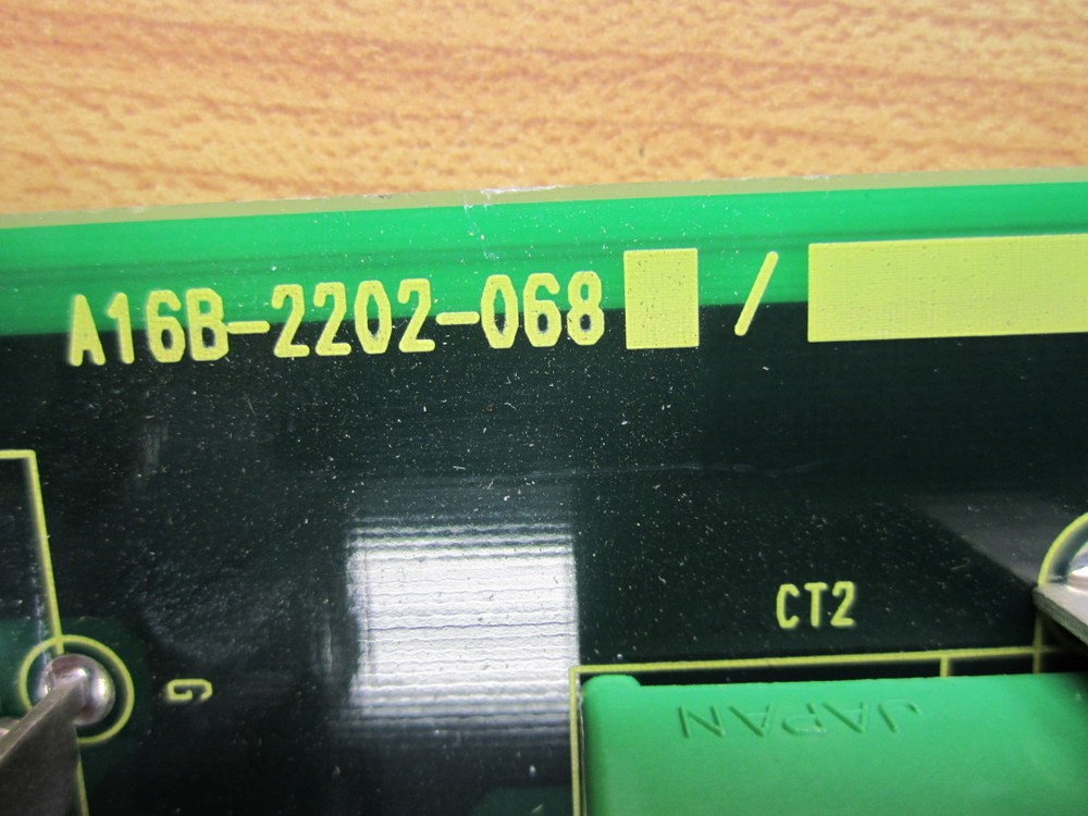 Fanuc A16B-2202-068 Board Missing Fan & 3 Capacitors