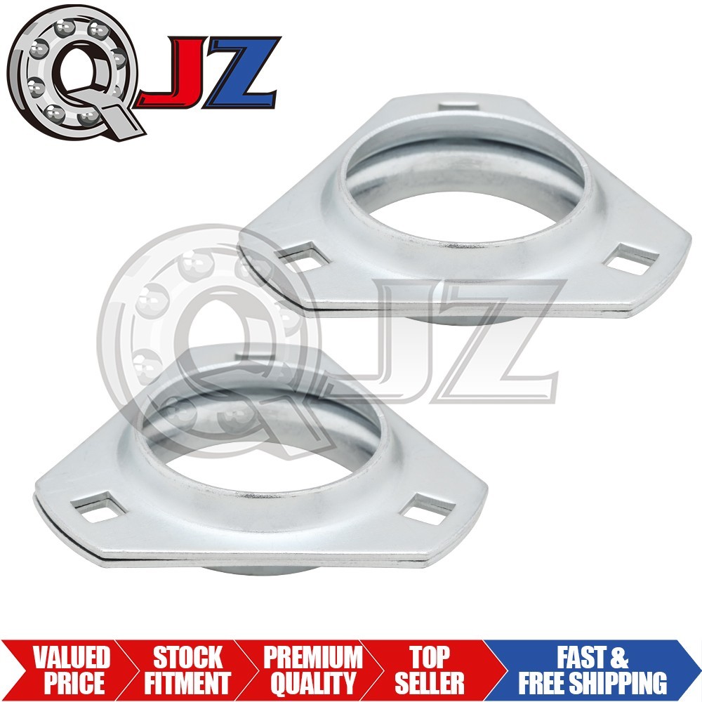 [Qty.2] PFT207 Three Bolt Triangle Stamped Housing (3-15/16 in Bolt Circle Diam)