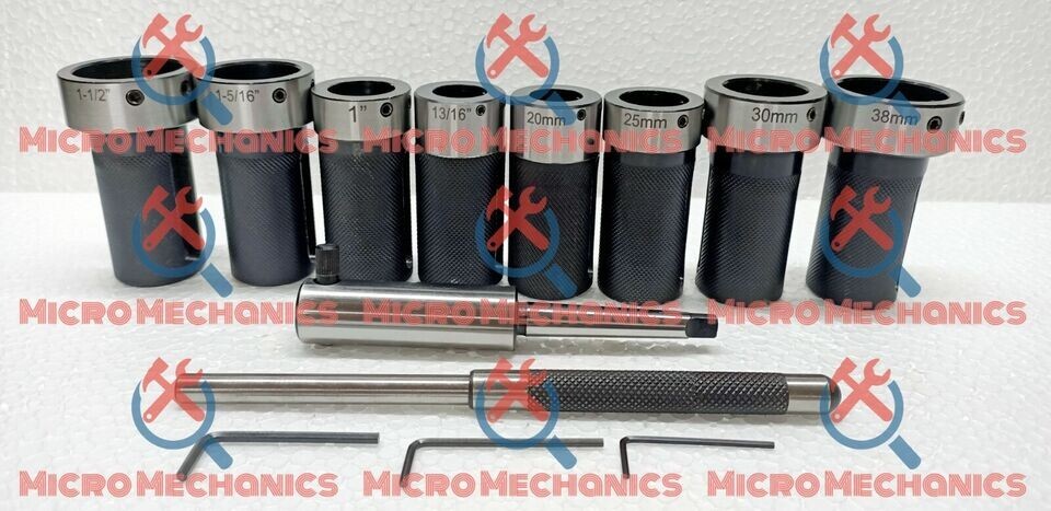 MT1 Die Holder Kit For Lathe Tailstock Morse Taper # 1 Sliding Action- Inch & MM