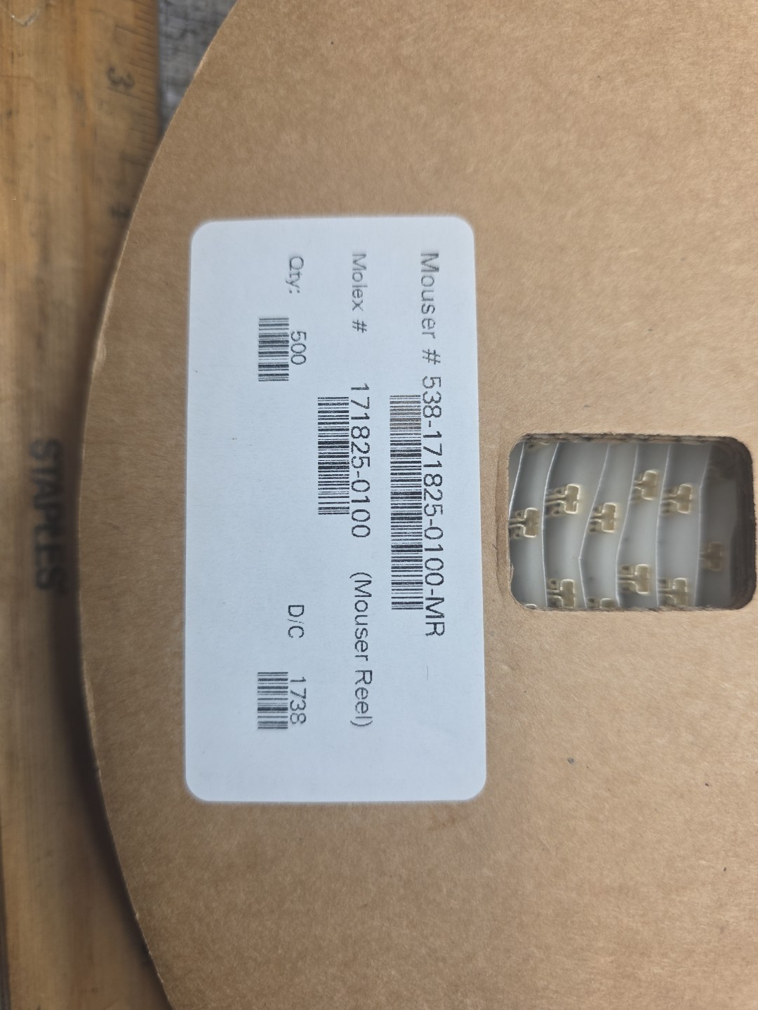 MOLEX 171825-0100 Qty of 400 per Lot Blade Contact 10-12 AWG Crimp Female Blade