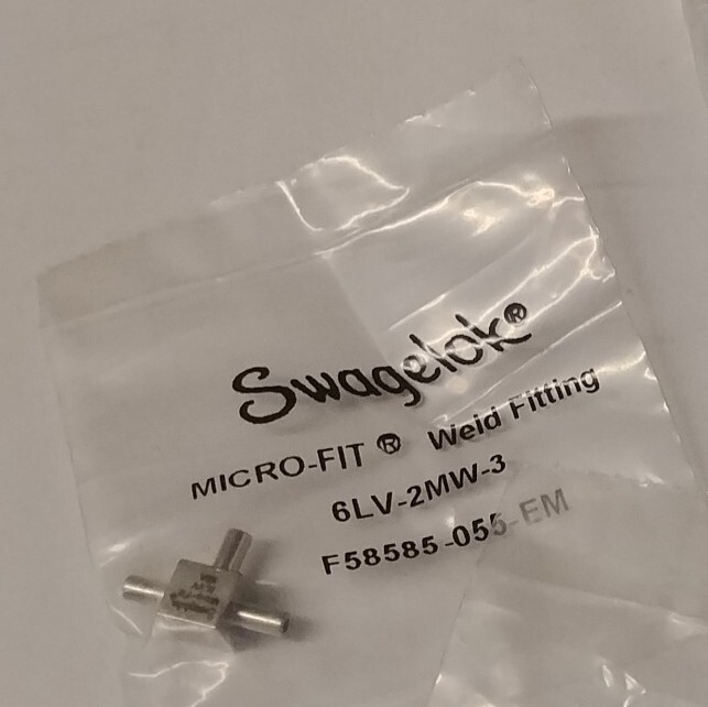 NEW 6LV-2MW-3 Swagelok 316L VIM-VAR MICRO-FIT UNION TEE Fitting
