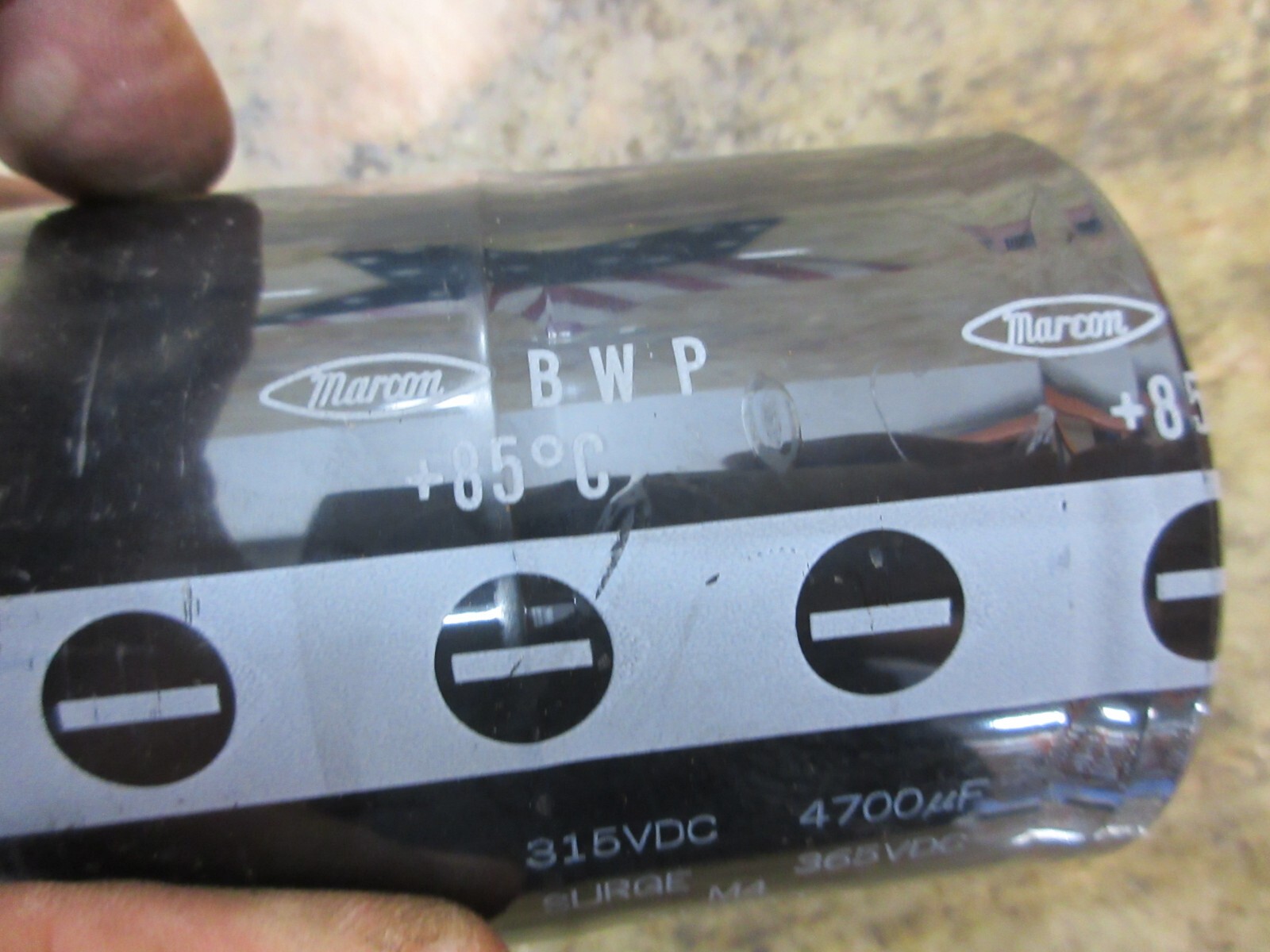 MARCON BWP 85 C 315 VDC 4700 UF SURGE 364 VDC M4 5F02AT CAPACITOR