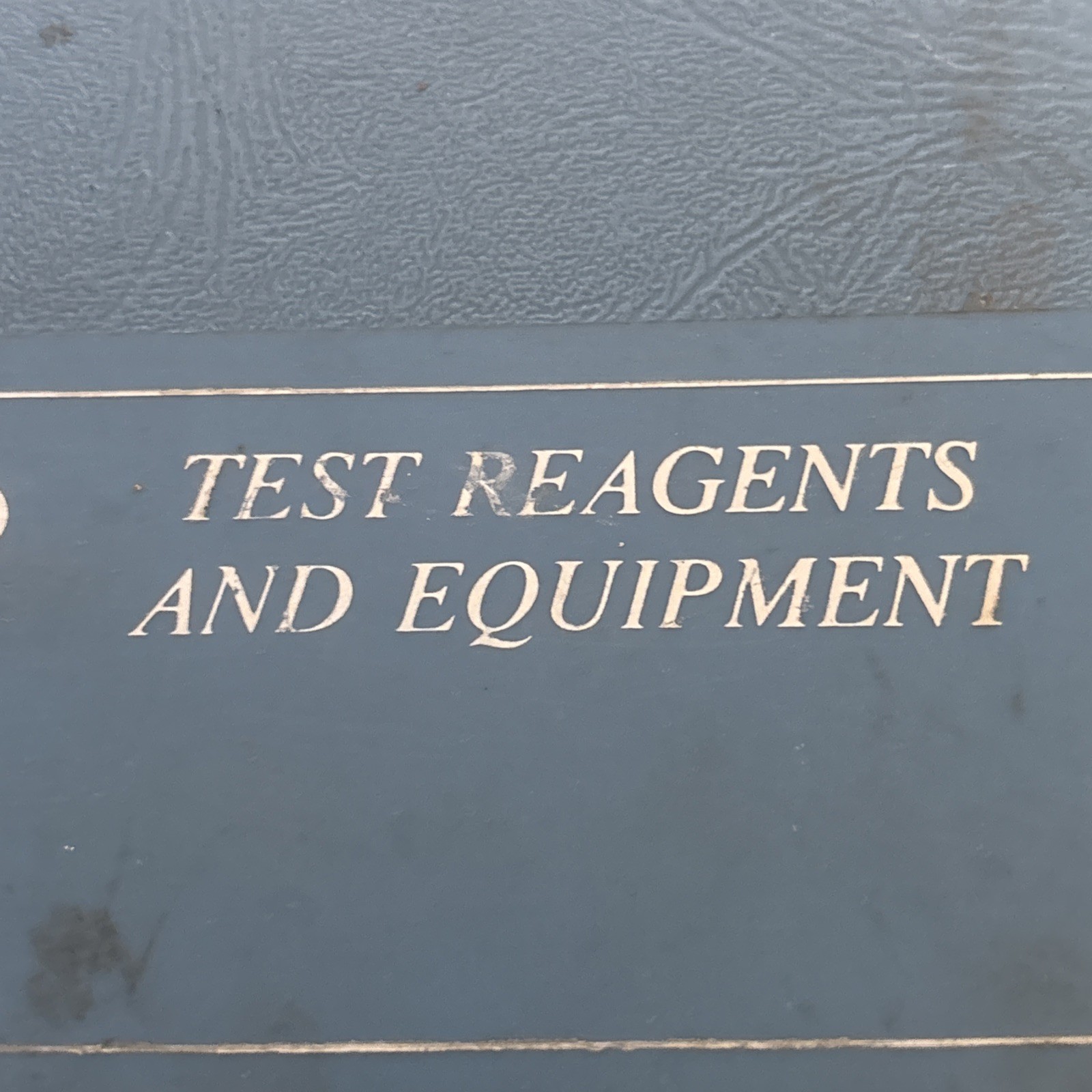 Vintage Calgon Case Blue Empty Test Regents And Equipment Clasp
