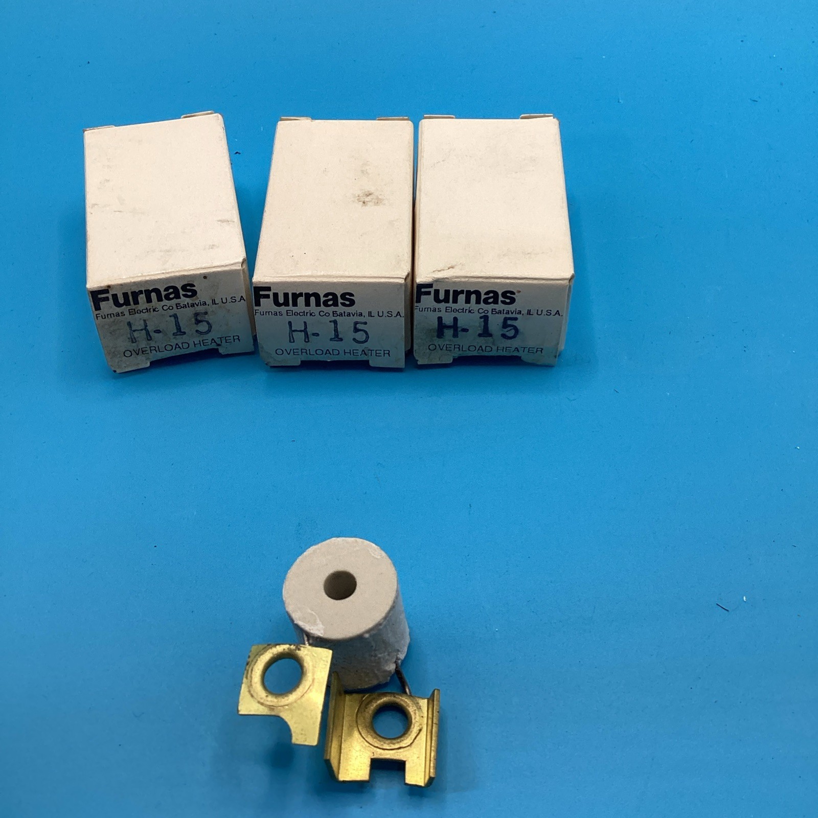 LOT OF (3) NEW FURNAS OVERLOAD HEATER ELEMENTS H15