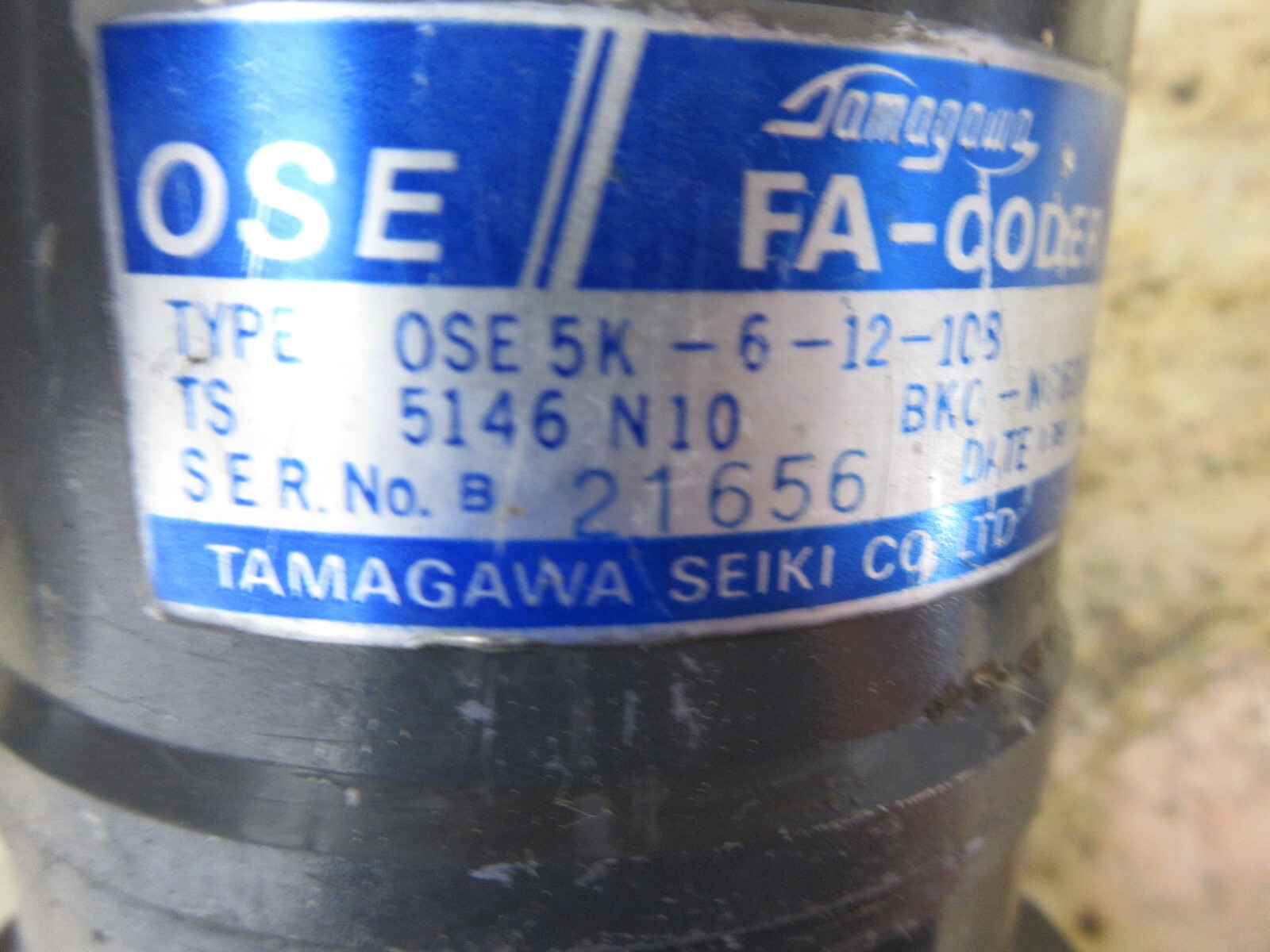 TAMAGAWA FA-CODER OSE5K-6-12-108 TS 5146 N10 BKO-NC6214 WARRANTY EACH 1