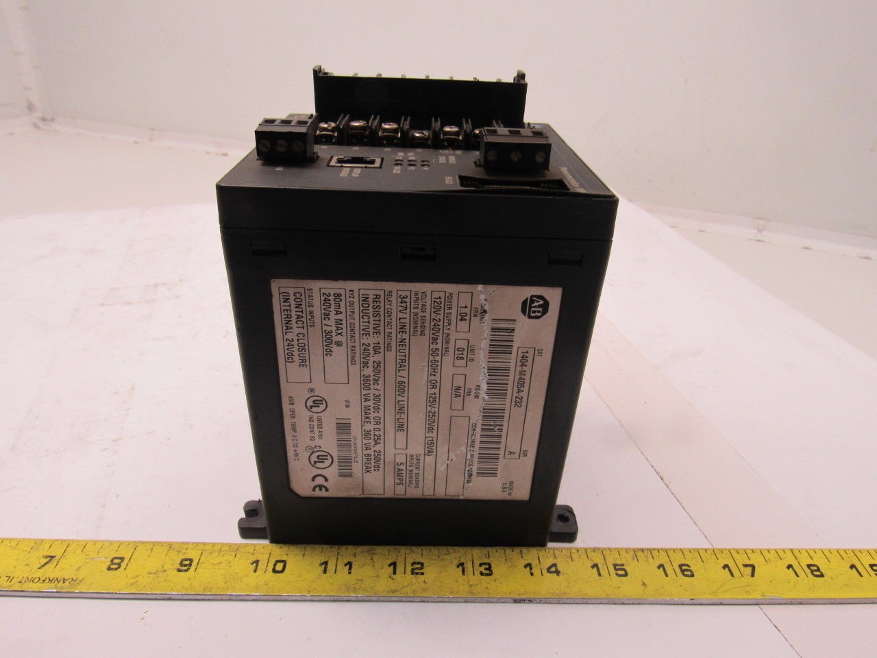 Allen Bradley 1404-M405A-232 Ser A FRN 1.04 Power Monitor 3000 120-240V