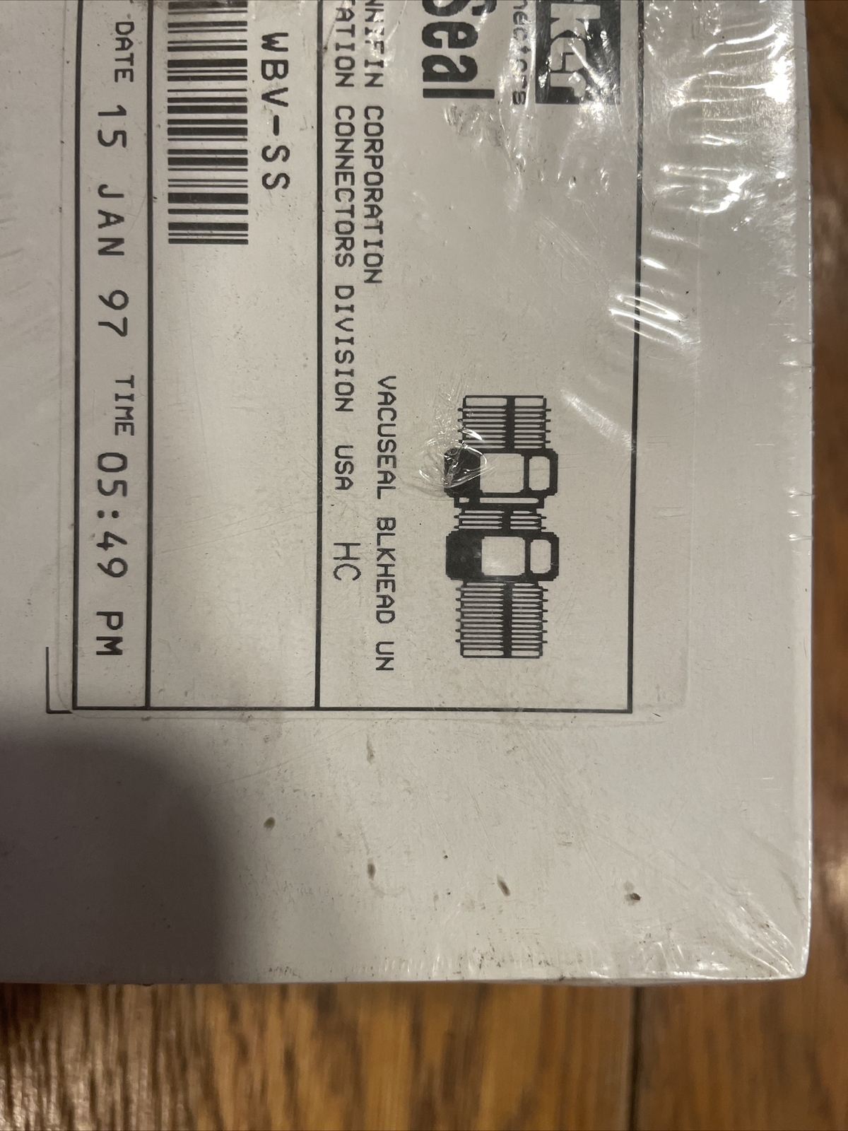 NOS Sealed! 10ct Parker 4-4 WBV-SS. Vacuseal Bulkhead Union