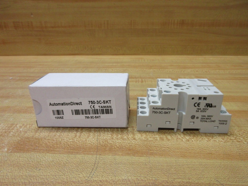Automation Direct 750-3C-SKT Relay Socket 7503CSKT