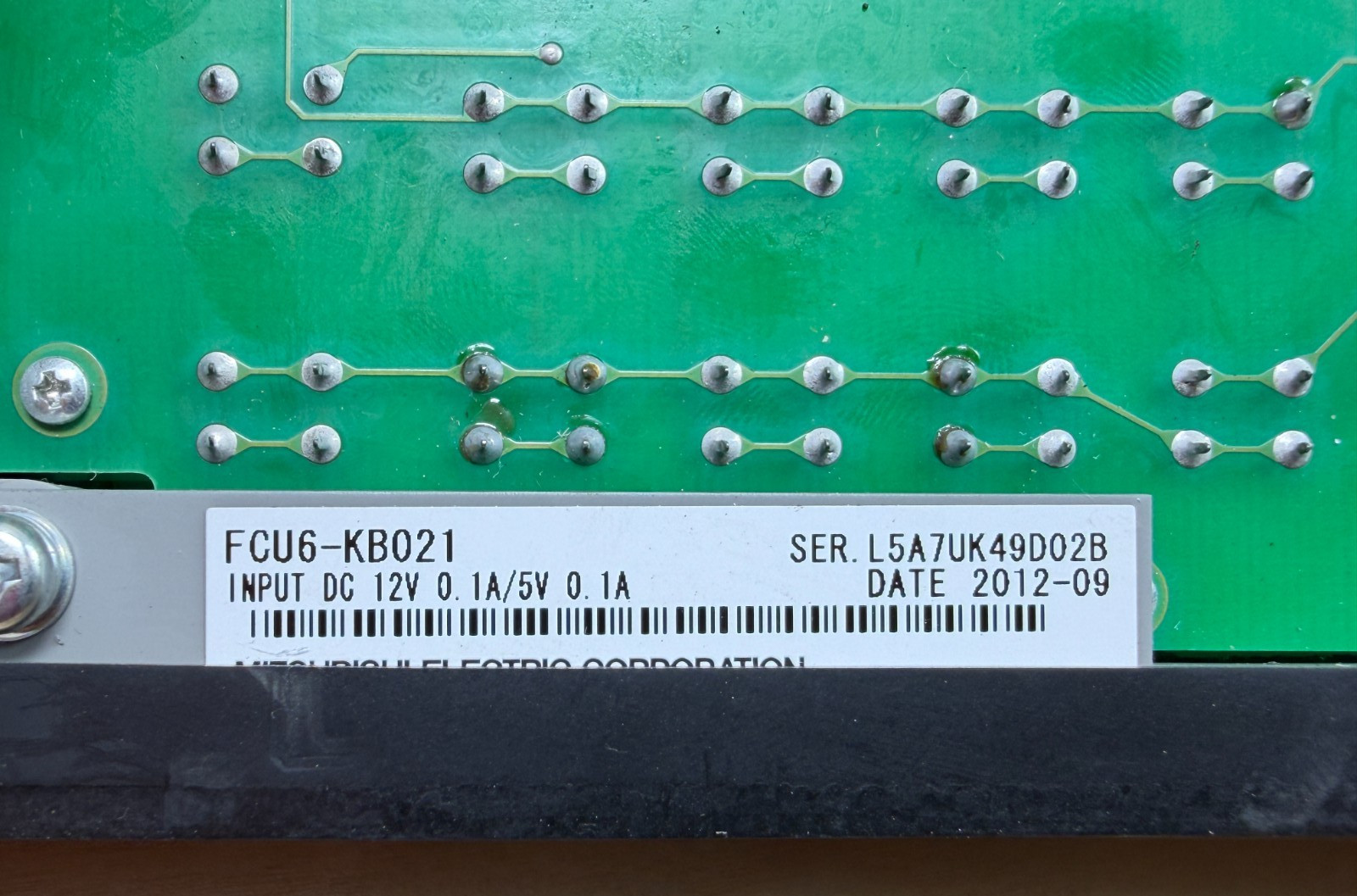 Mitsubishi FCU6-DUN33 Operator Interface Display Screen w/ FCU6-KB021 Keypad