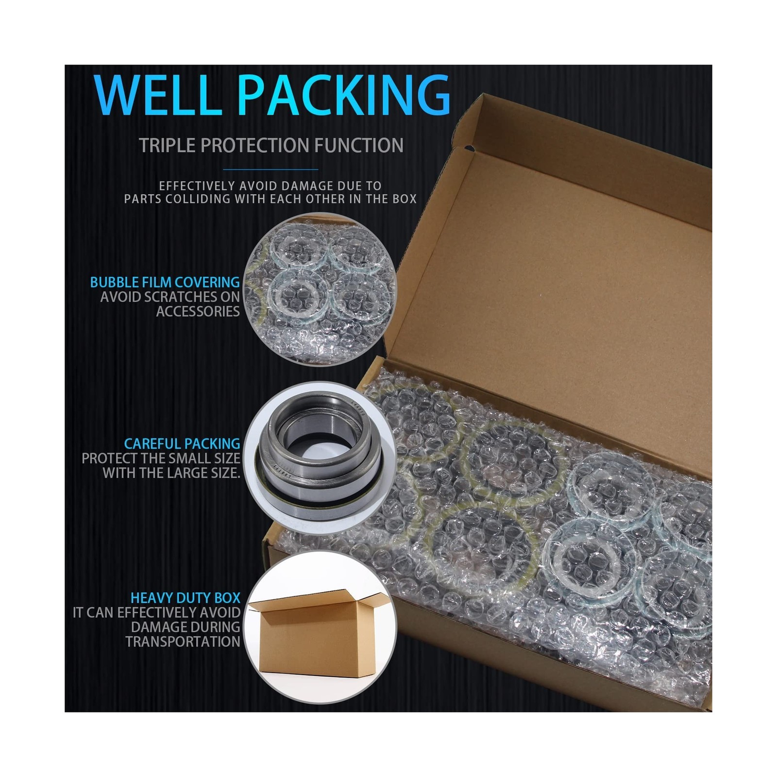 iBroPrat 4 Sets 3500 LB Boat Trailer Axle Bearing Kits, L68149 L44649 Bearing…