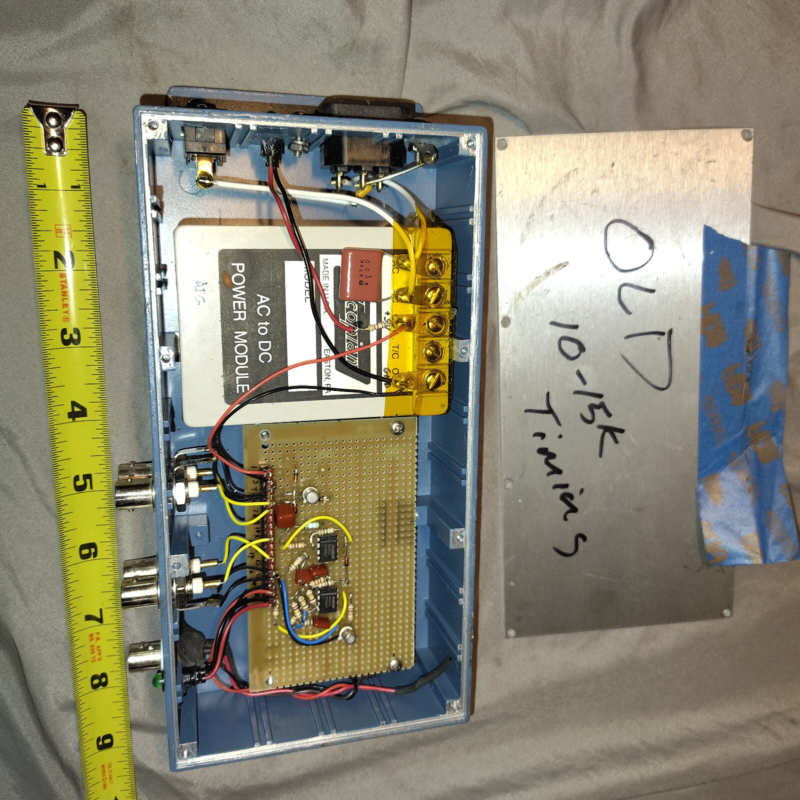 Laser pulse box 10K – 15K timing for buffer and detector acopian 5EB50 AC to DC