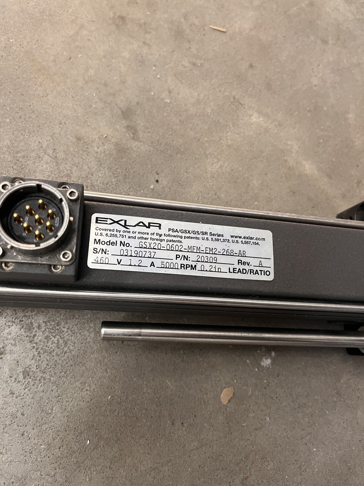 Exlar GSX-0602-MFM-EM2-268-AR