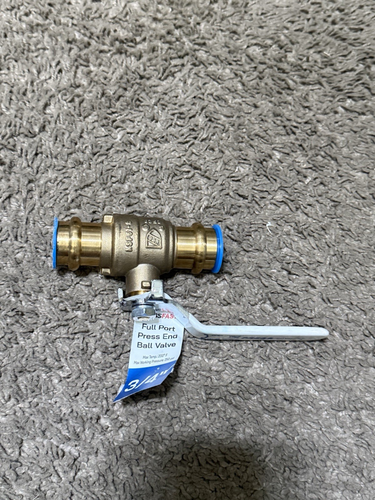 TMG 3/4 in. Brass Press x Press Full Port Ball Valve NEW