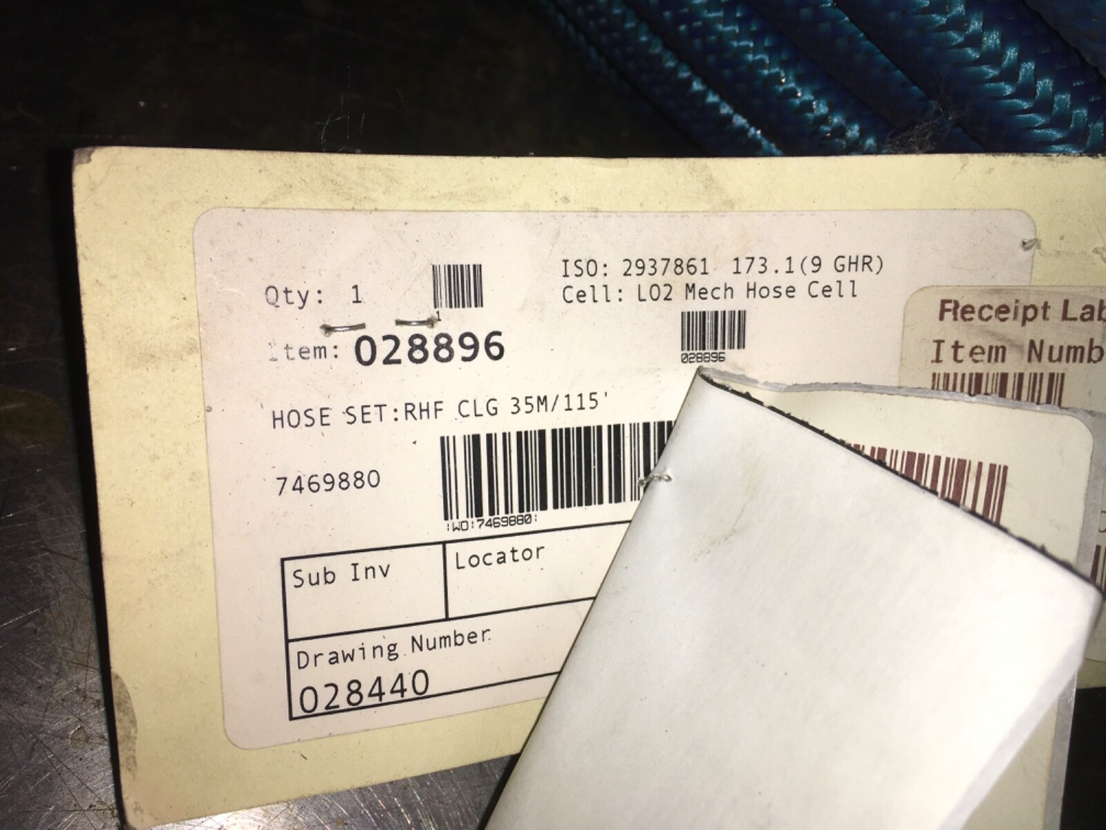 LO2 Mech Hose Cell, RHF CLG 35M/115’, ADI-1348