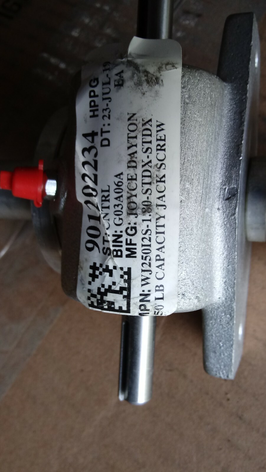 New Joyce Dayton WJ250I2S-1.80-STDX-STDX 250lb Capacity Jack Screw