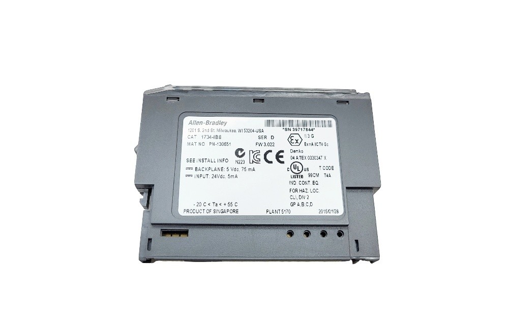 NEW ALLEN BRADLEY 1734-IB8 /D DIGITAL INPUT MODULE 24VDC