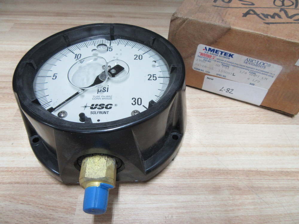 Ametek 1980 USG Gauge Range: 30 PSI