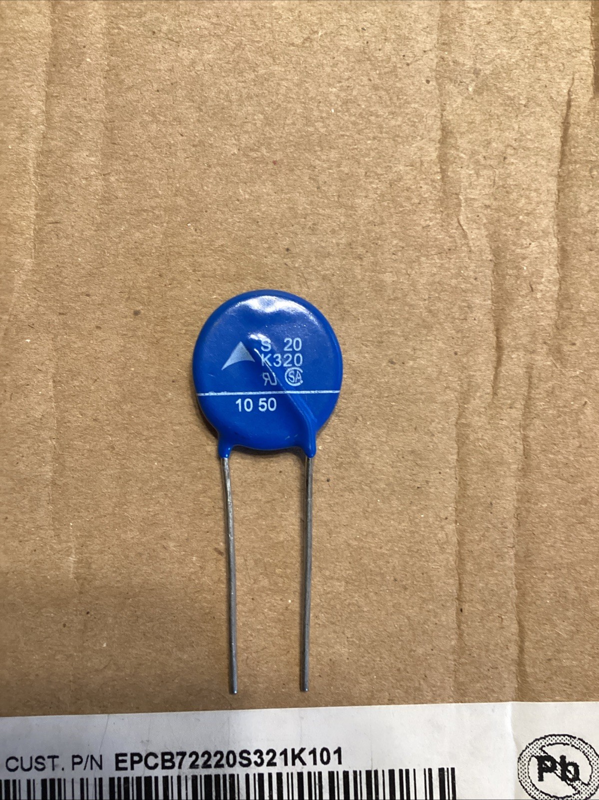 EPCOS B72220S321K101 Qty of 250 per Lot S20K320 METALOXIDEVARISTOR SIOV ROHS