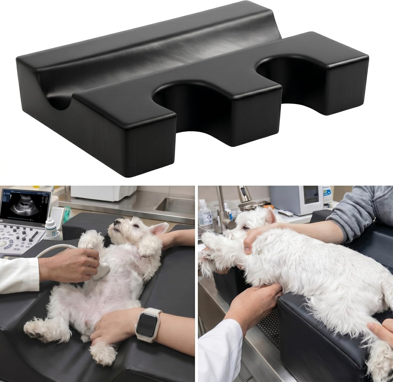 Pet Ultrasound Positioning Pad 30″X20″X6″ Veterinary Immobilizer Double Semi-Cir