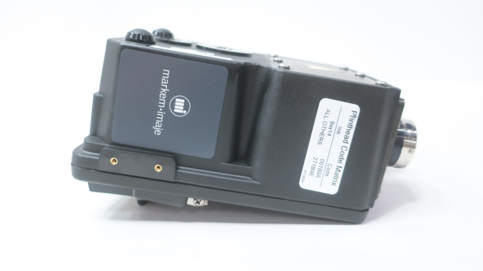 Markem Imaje 001B95-271B9E Printhead Code Matrix