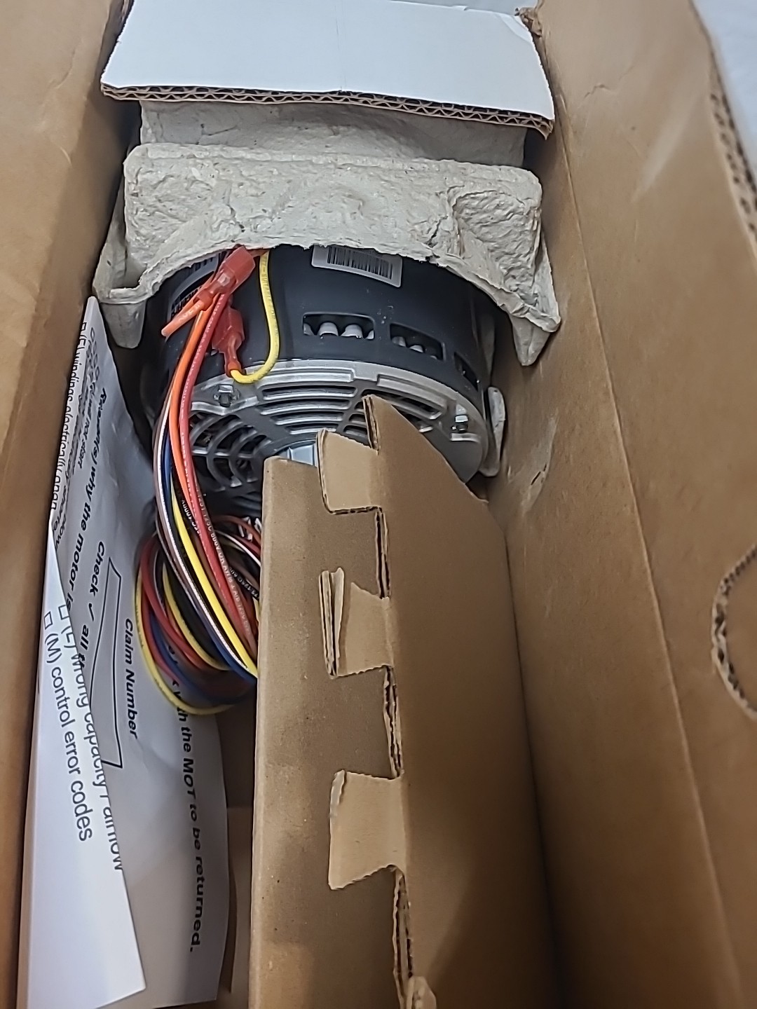 Trane MOT18832 265V 1/2HP 1100 RPM 4 SPDMotor
