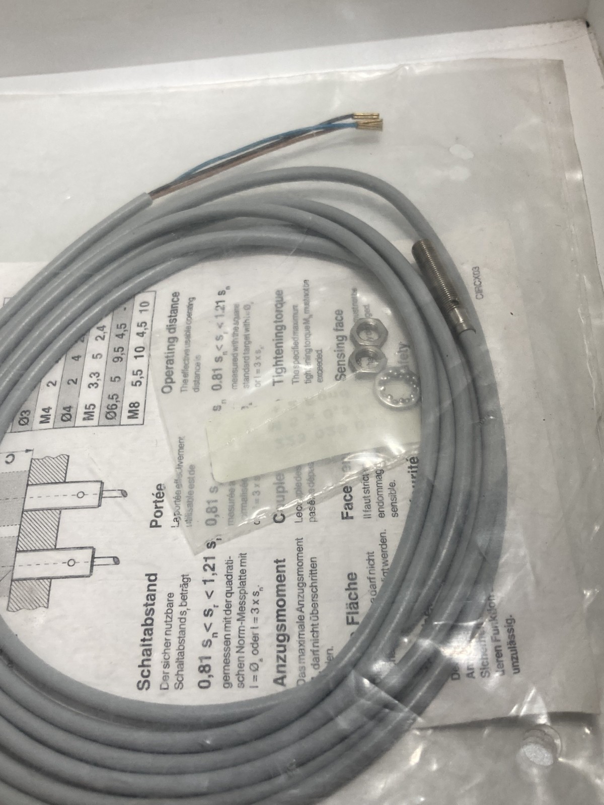 SICK IM05-0B8PS-ZW1 PROXIMITY SENSOR INDUCTIVE 10-30VDC200MA 0.8MM SEN NIB