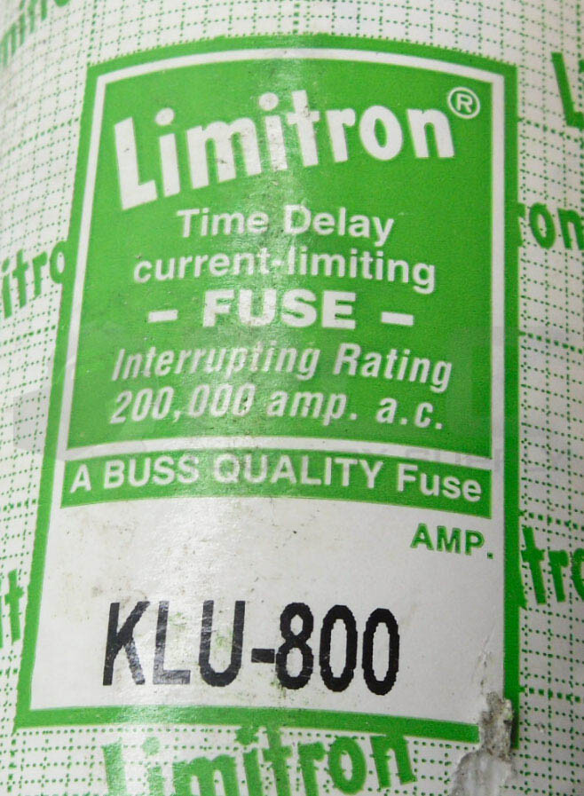 BUSSMANN KLU-800 LIMITRON FUSE 800A 600VAC