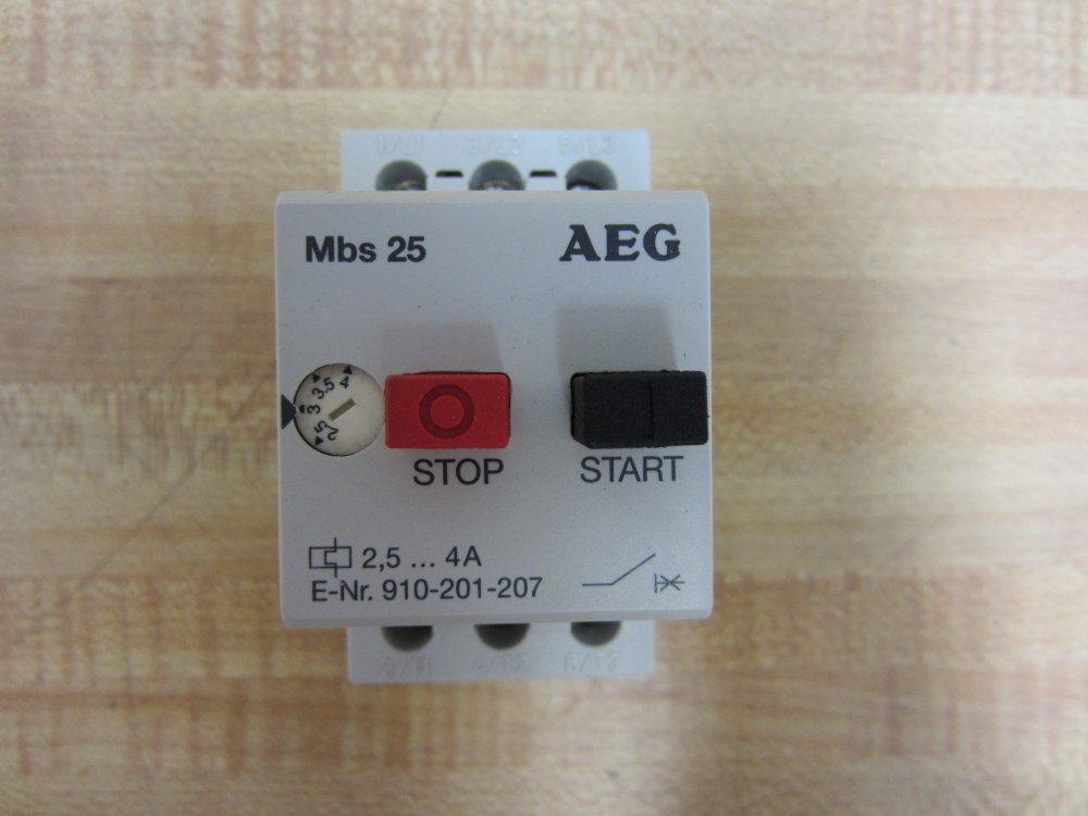 AEG 910-201-207 2,5- 4A MBS25 Starter 910-201-207-000