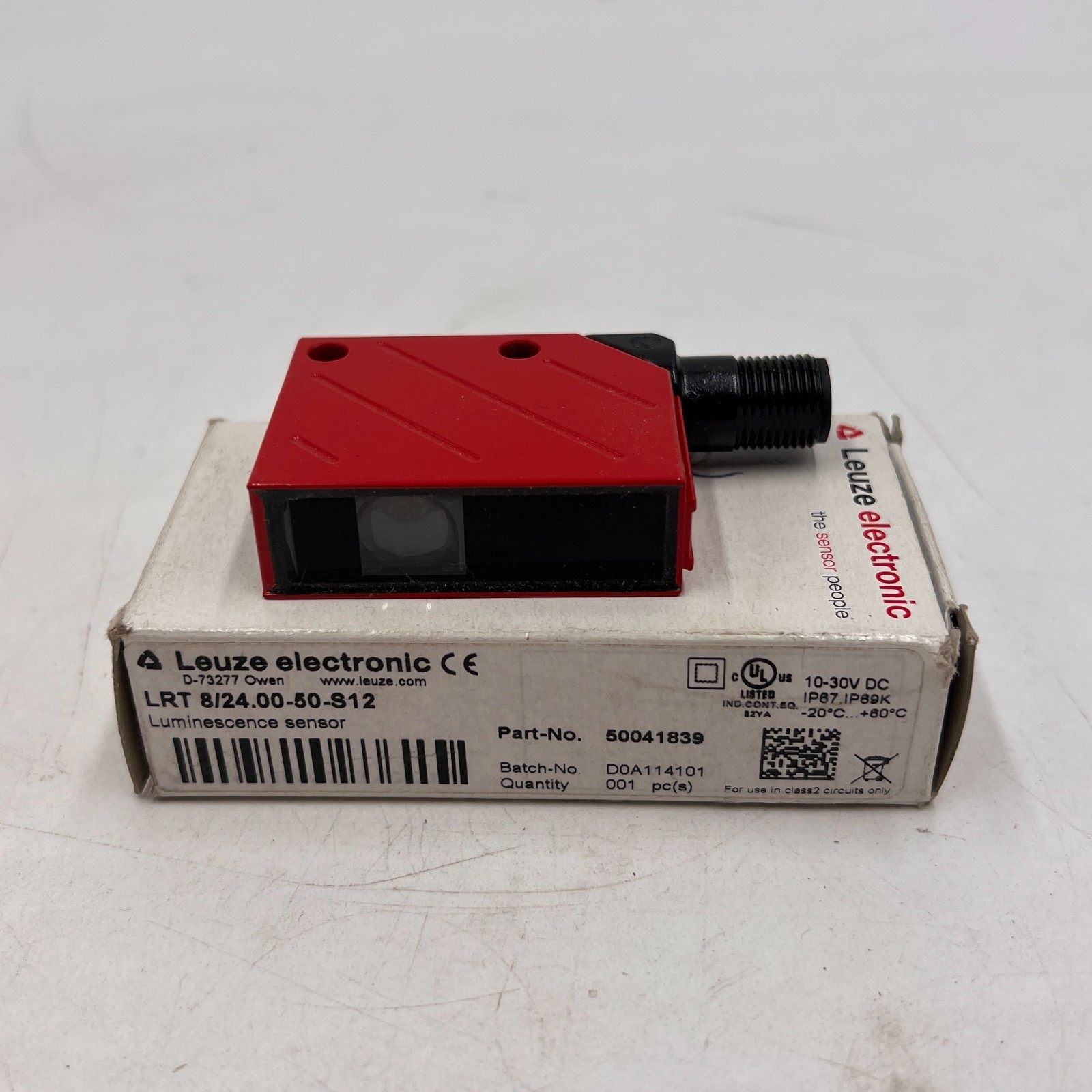 Leuze Electronics LRT-8/24.00-50-S12 NEW Luminescence sensor 50041839