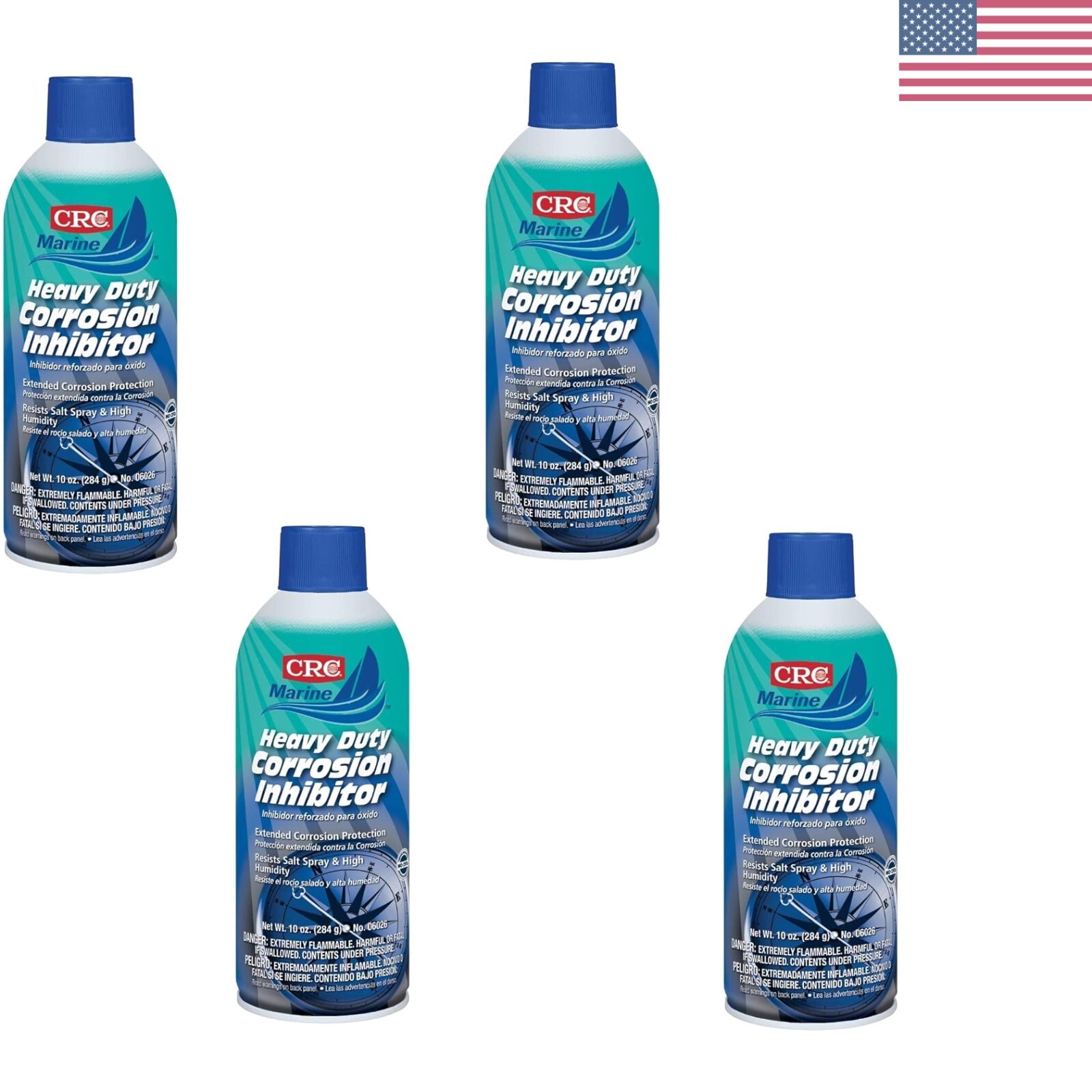 10 Oz Heavy-Duty Corrosion Inhibitor Spray – 4 Pack for Industrial & Marine Use