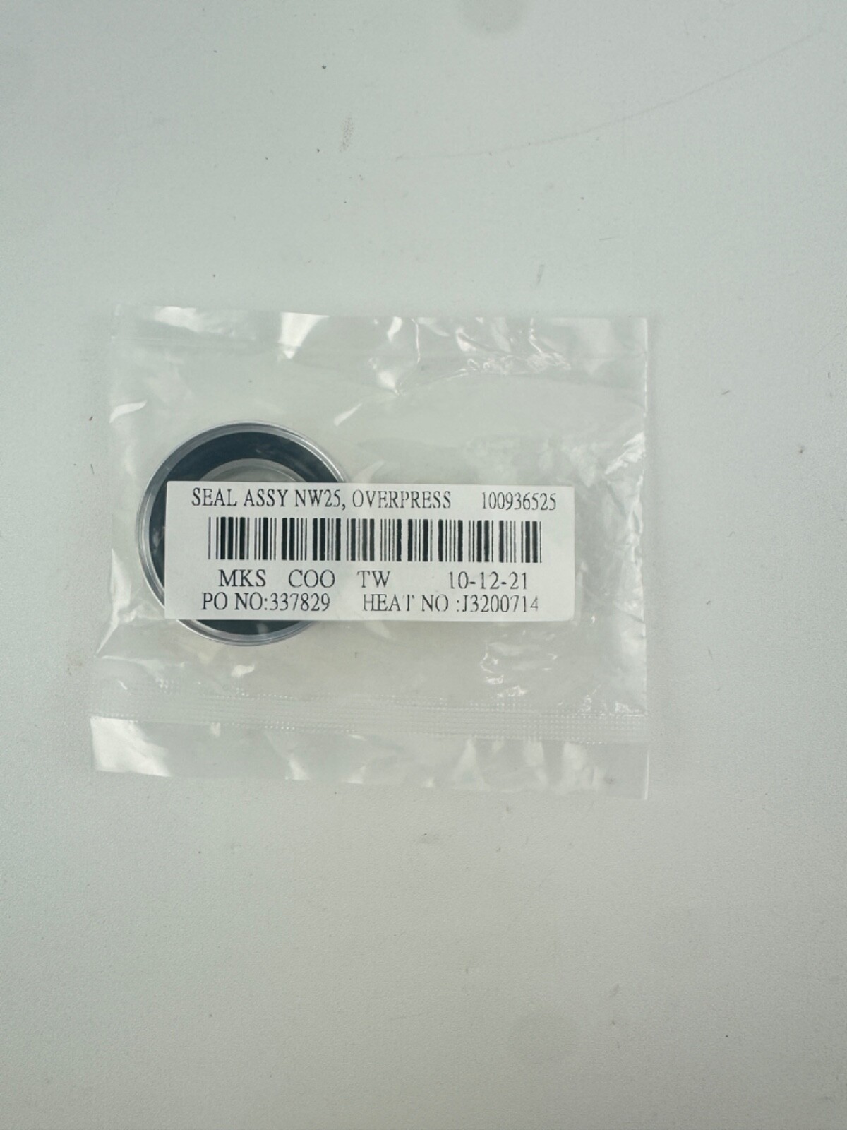 MKS / HPS SEAL ASSY NW25, OVERPRESS 100936525