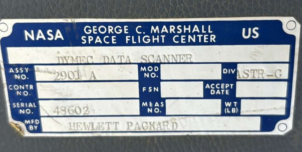 HP Hewlett Packard DYMEC Input Data Scanner Model 2901A