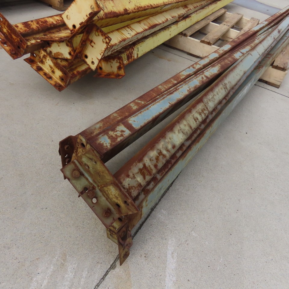 42″ Shaved Pin/Teardrop Warehouse Pallet Racking Beam Upright Decking 12-Section
