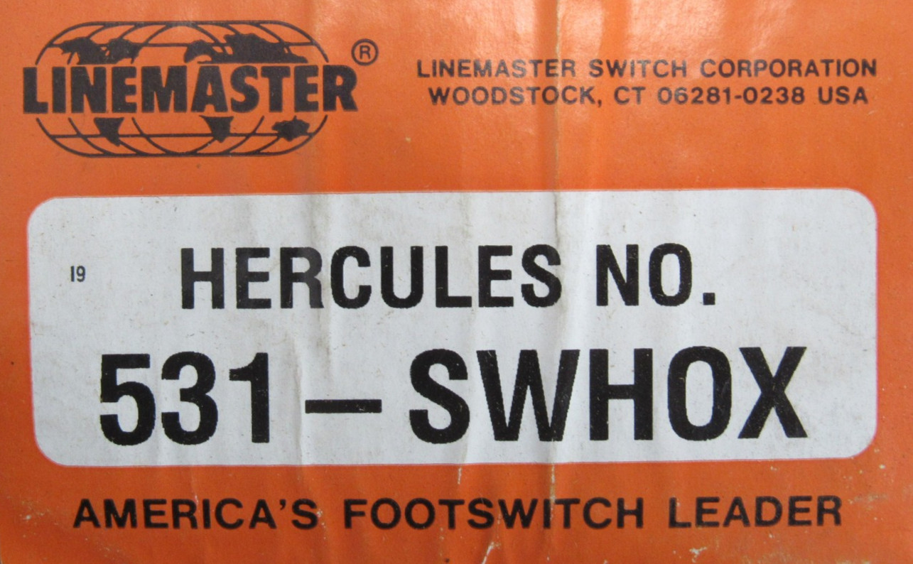 NEW LINEMASTER 531-SWH0X FOOT SWITCH 531SWH0X