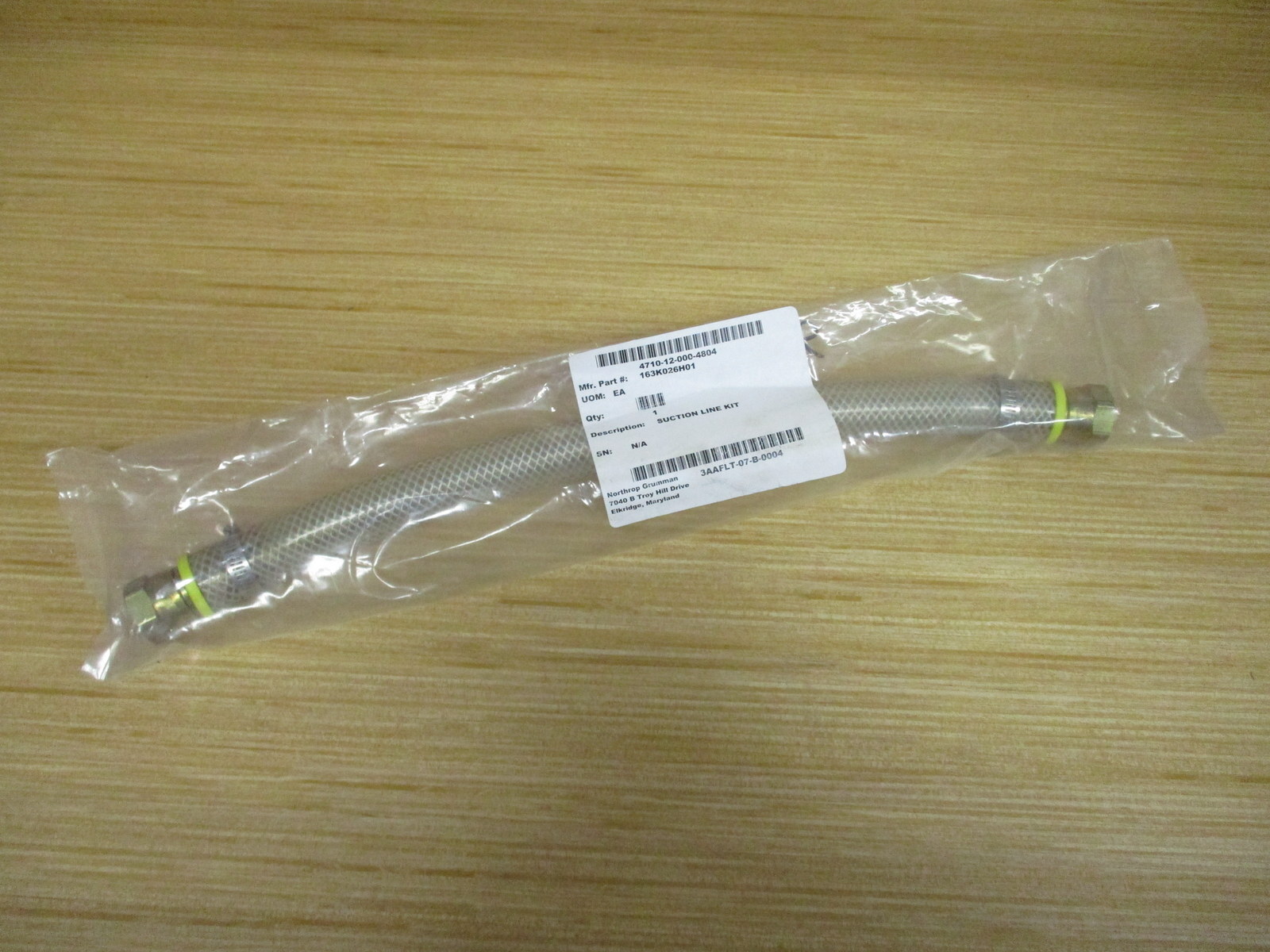 Northrop Grumman 163K026H01 Suction Line Kit