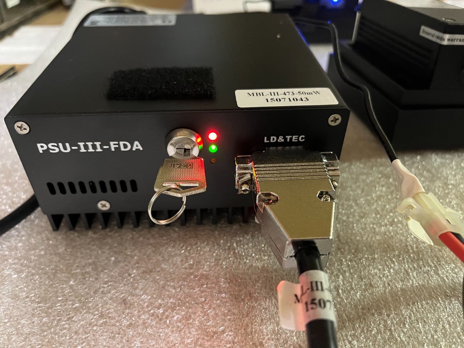 Ultra Laser Model Number # MBL-III-473nm Complete Kit / Set Black
