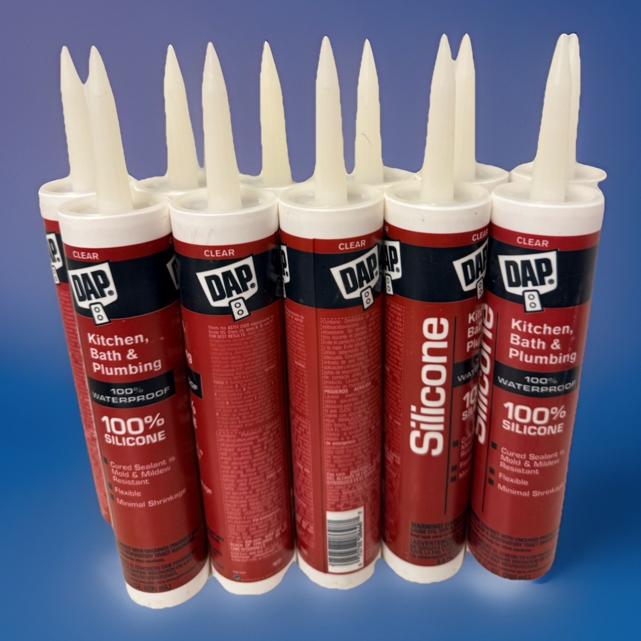11-DAP 100% Silicone Clear Sealant 9.8 oz Kitchen Bath Plumbing Waterproof Mold