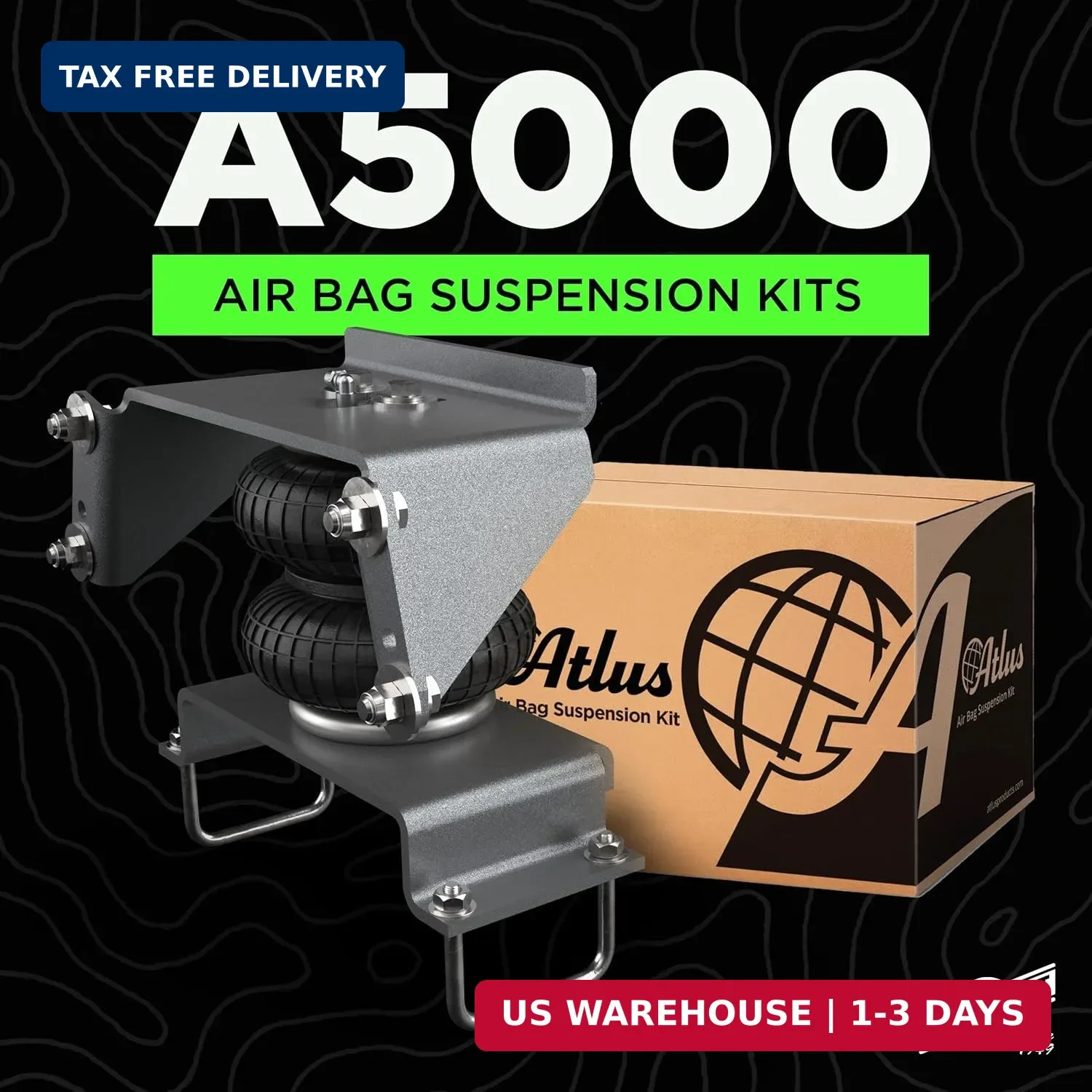 Atlus Engineered By Air Lift A5000 Air Bag Suspension Kit for 2011-2016 Ford F-2