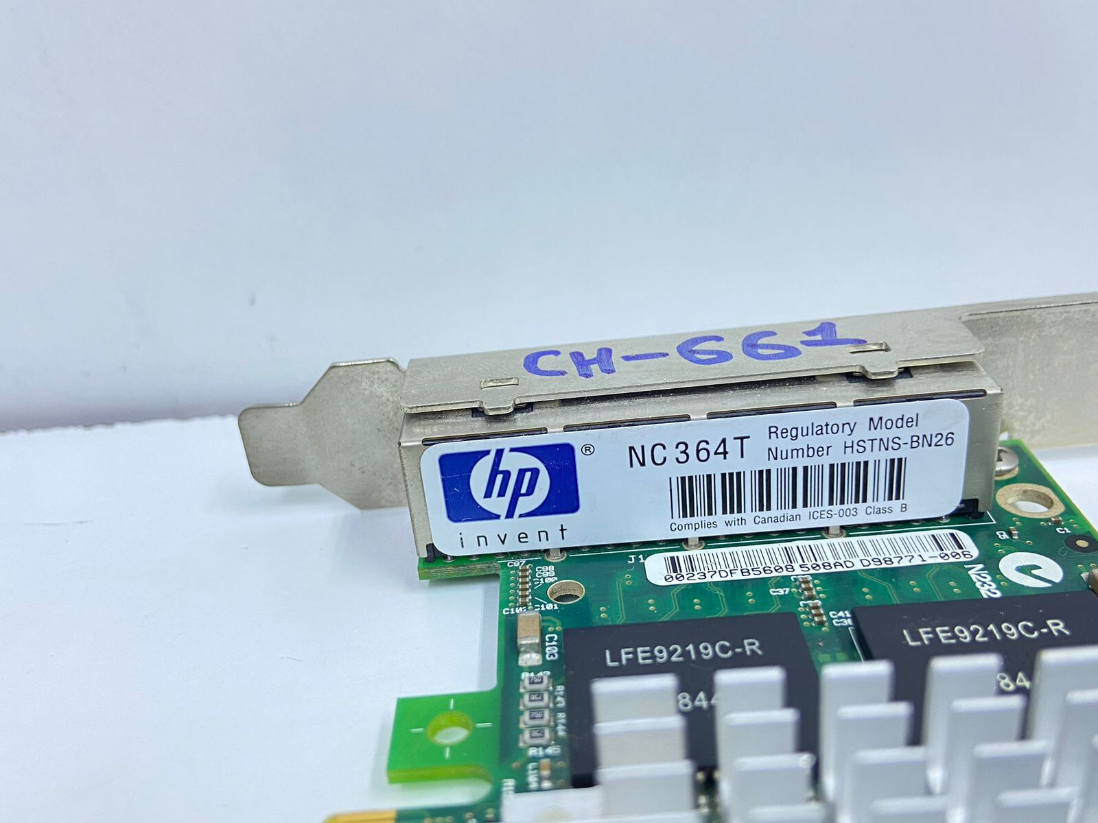 HP HSTNS-BN26 NC364T PCI Express Quad Port Gigabit Server Adapter, CH#661