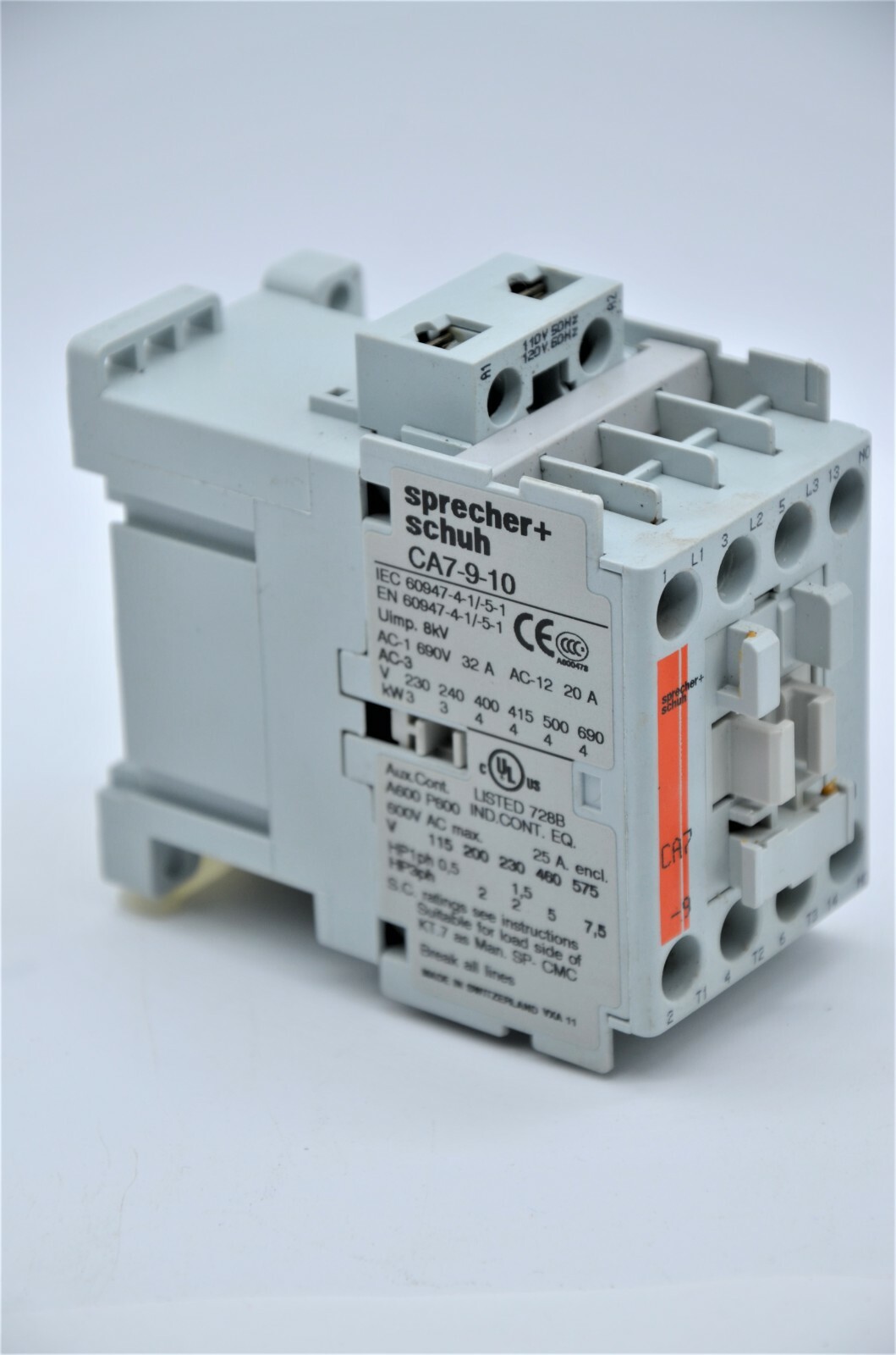 CA7-9-10-120 – SPRECHER + SCHUH CA7 Contactor relay