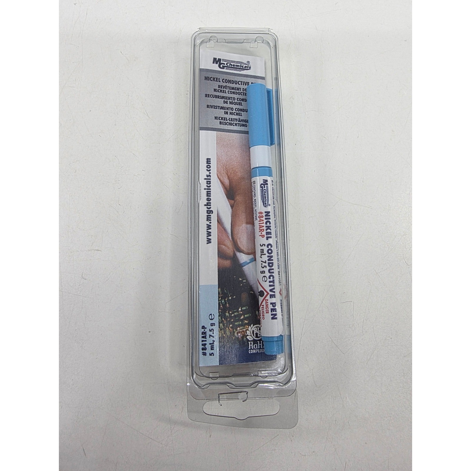 MG Chemicals 841AR-P Nickel Conductive Pen 5ml 7.5g Circuit Board Repair EMI RFI