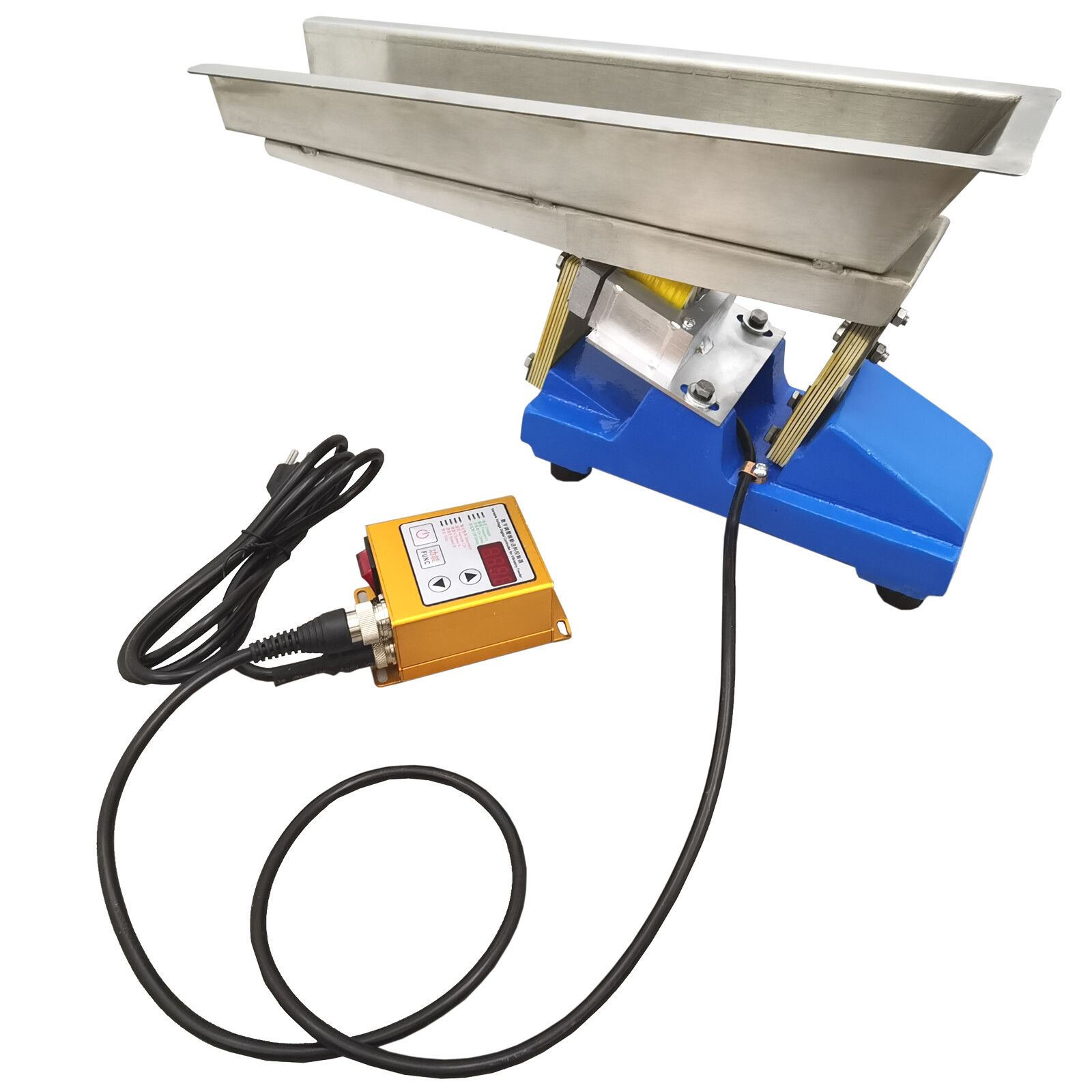 GZV-3 Small Vibrating Feeder Electromagnetic Shaking Feeding Machine 1t/h 110V
